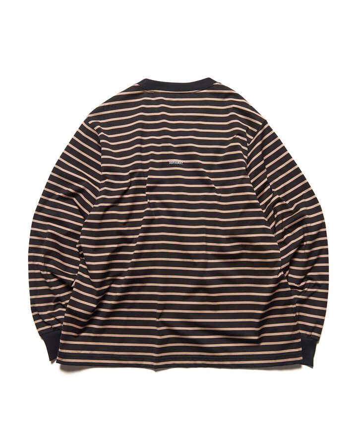 SCORPION BORDER L/S WIDE TEE,BEIGE, medium image number 1