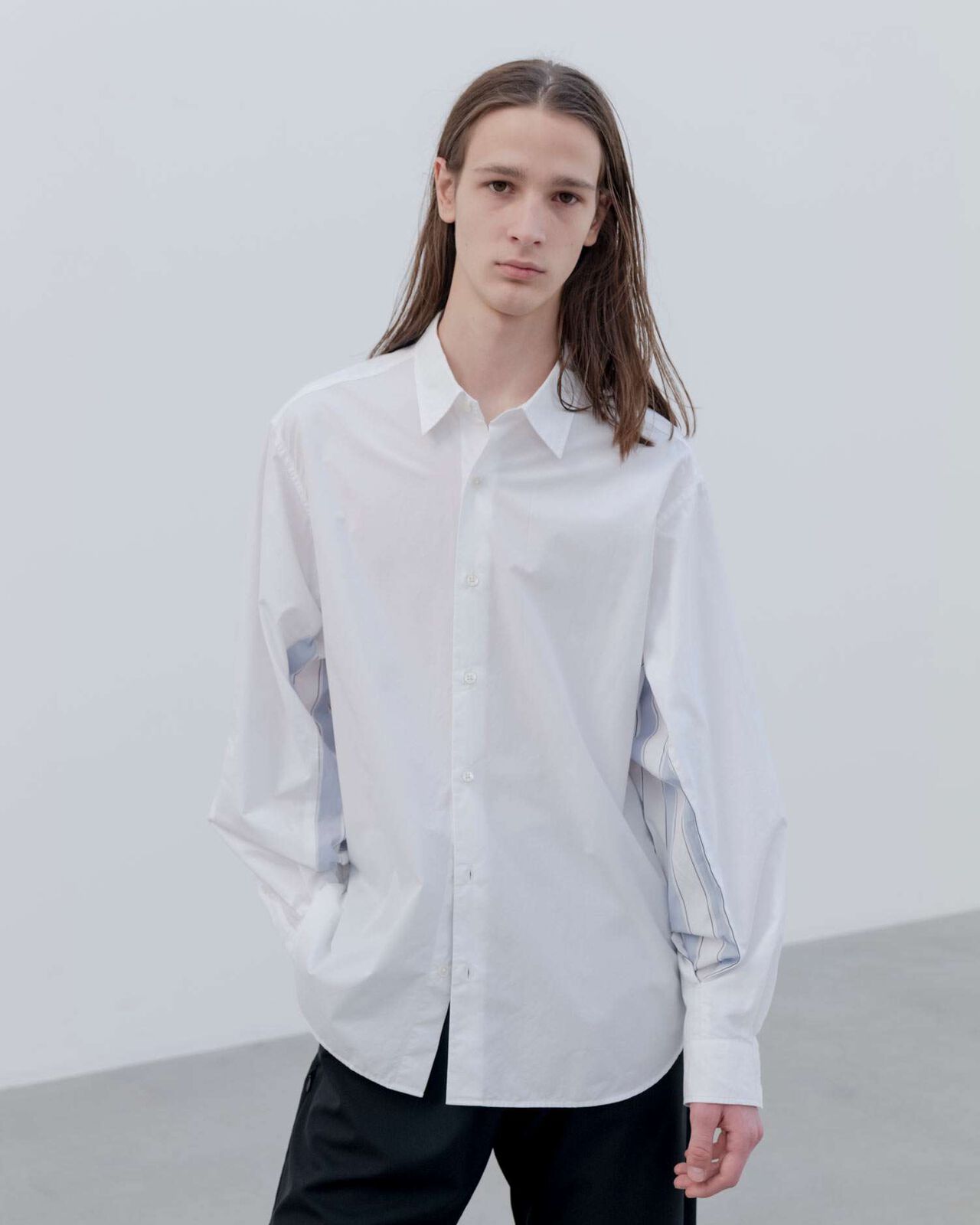 VENTILATION RELAX-FIT L/S SHIRT,LIGHT BLUE, large image number 4