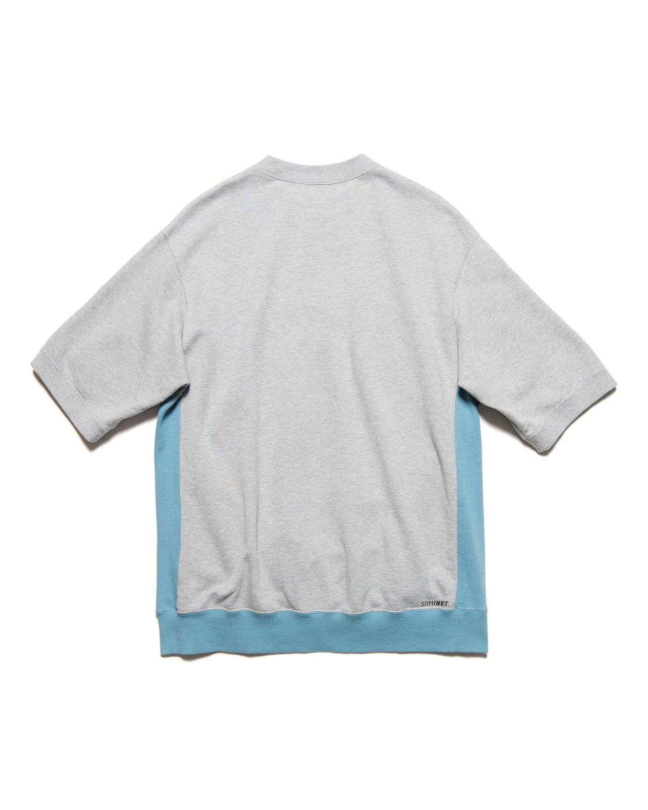 SIDE POCKET S/S CREWNECK SWEAT,GRAY, large image number 1