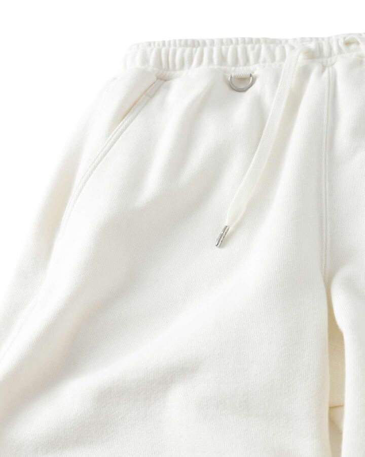 COTTON CASHMERE SWEAT PANTS,WHITE, medium image number 2