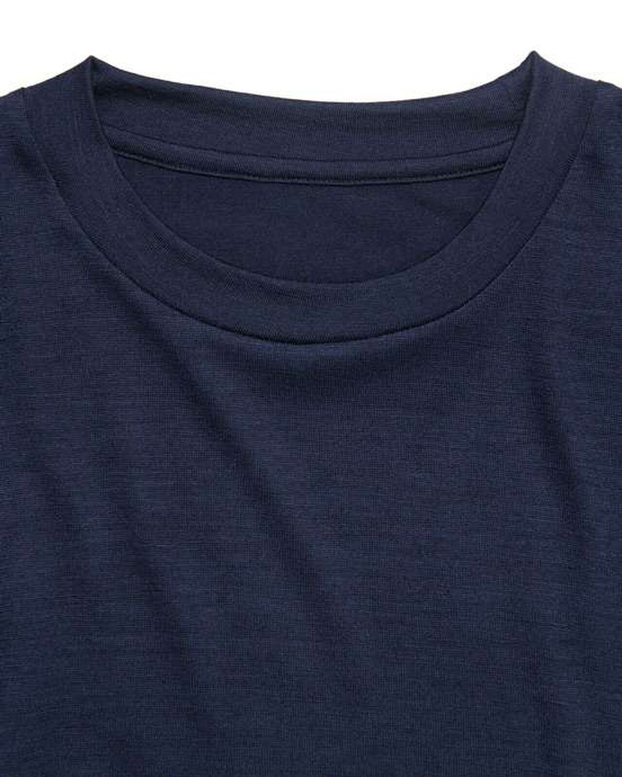 WASHABLE WOOL L/S TOP,NAVY, large image number 2