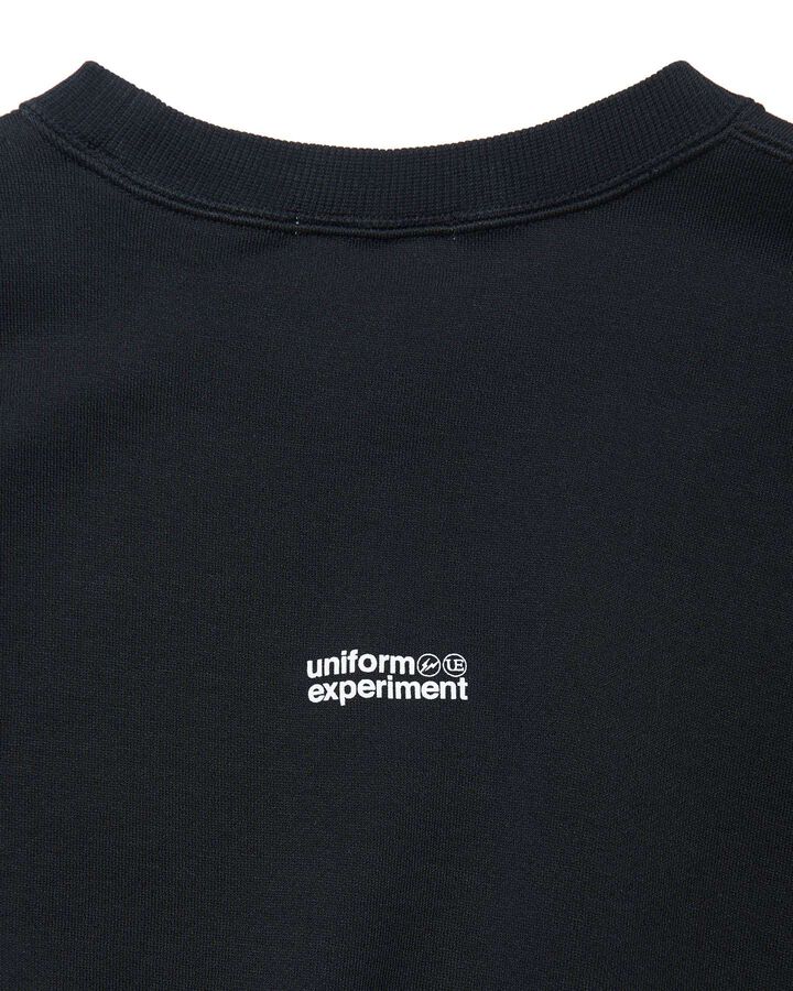 MICHAEL CHERNO: NARCISSUS CREWNECK TOP,BLACK, medium image number 3