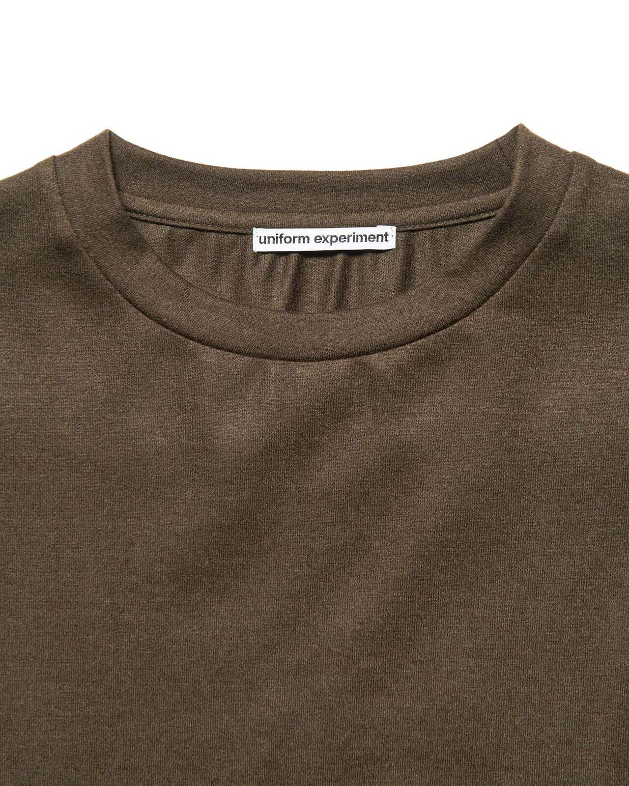 SILKY MILLED WOOL LOOSE L/S TEE,BROWN, large image number 2
