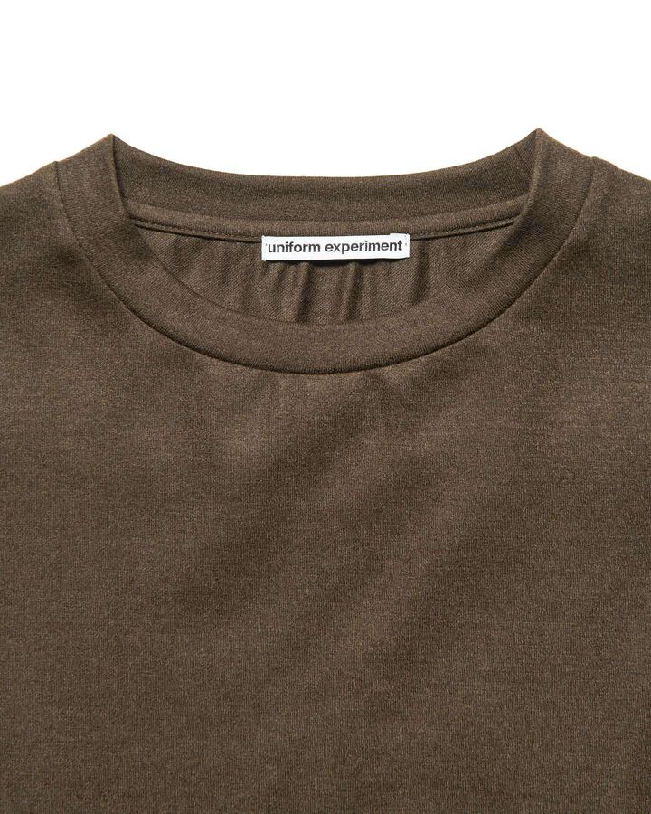 SILKY MILLED WOOL LOOSE L/S TEE,BROWN, medium image number 2