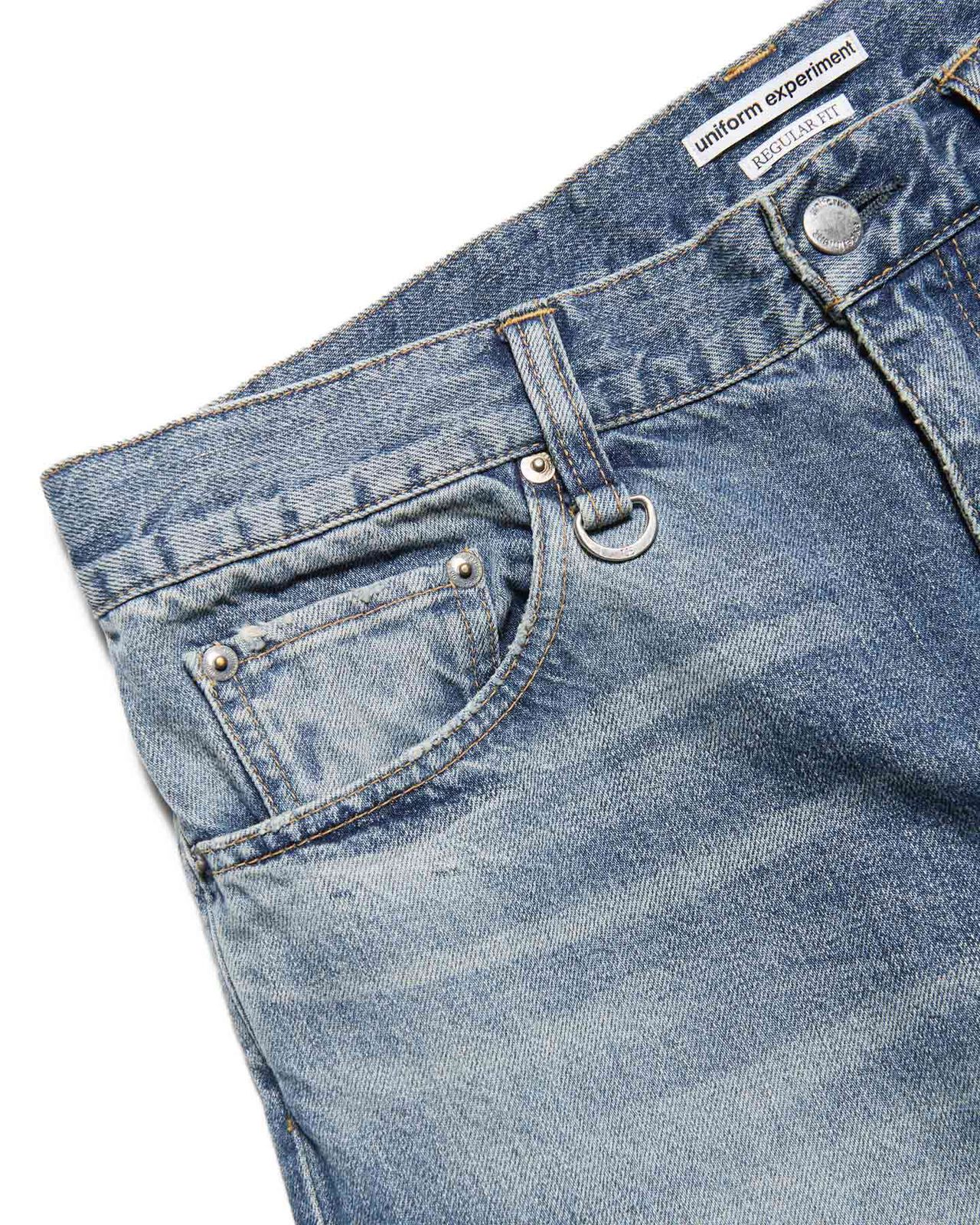 DAMAGED REGULAR-FIT JEANS,INDIGO, large image number 2
