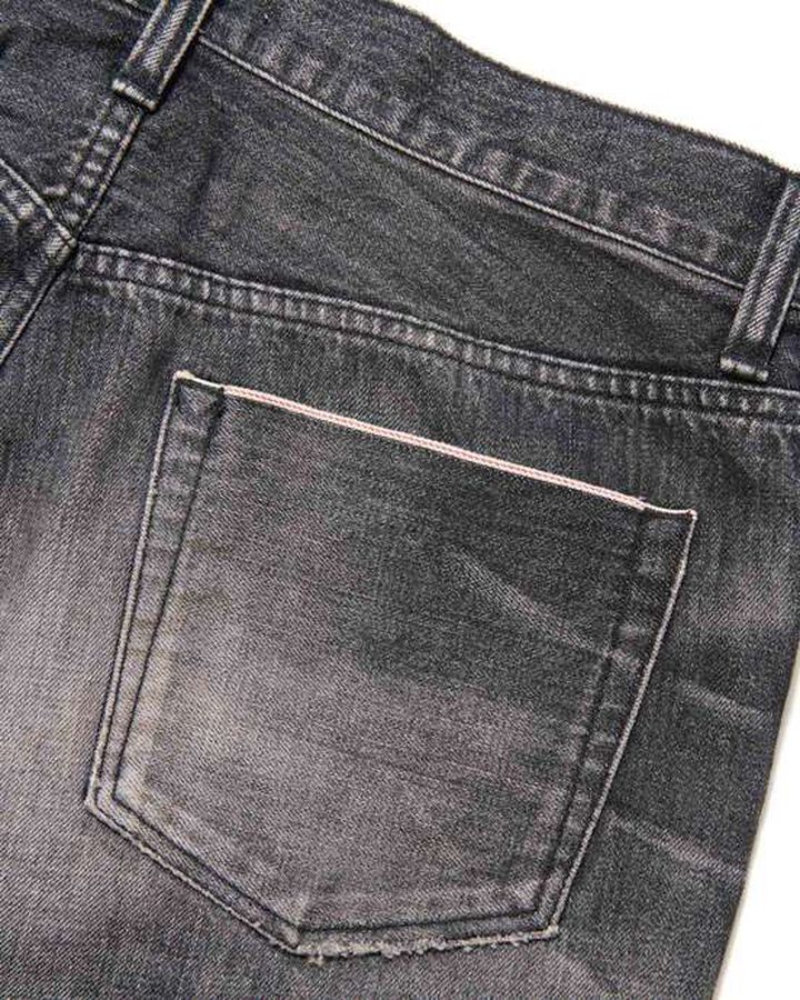 DAMAGED REGULAR FIT JEANS,BLACK, medium image number 3