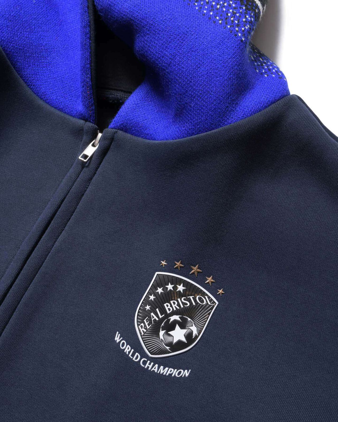 CHAMPIONS BONDING SWEAT ZIP-UP HOODIE,NAVY, large image number 3