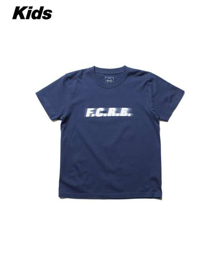 BLURRED LOGO S/S TEE,NAVY, medium