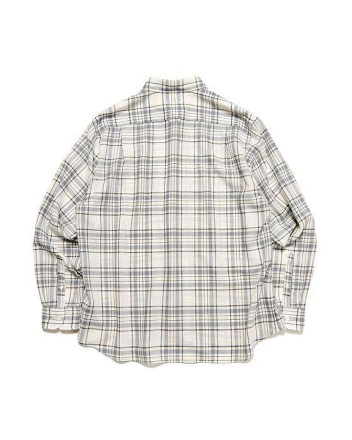 SUMMER WOOL CHECK SHIRT,WHITE, medium image number 1