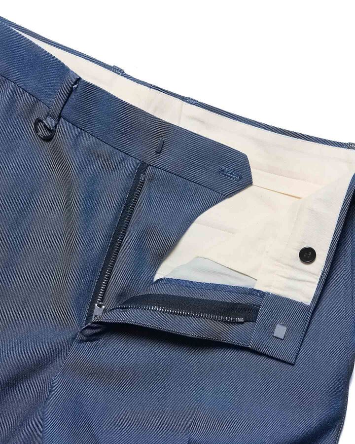 DENIM CLASSIC SLACKS,NAVY, medium image number 2