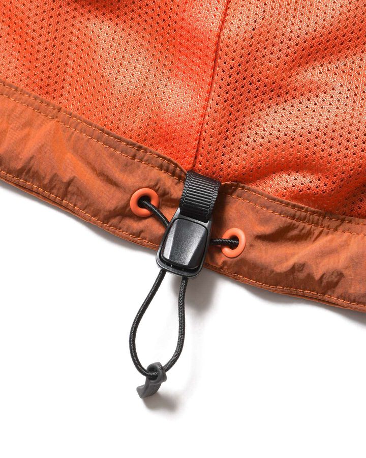 NYLON CHAMBRAY PRACTICE HOODED JACKET,ORANGE, medium image number 5