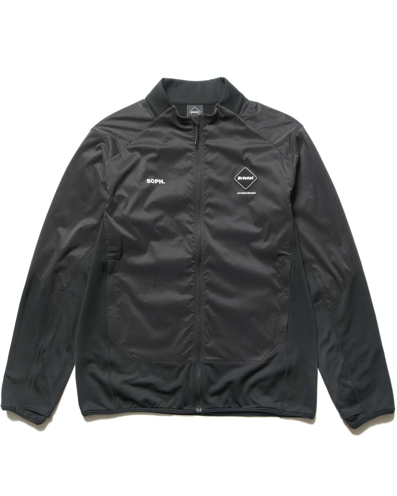 GRID FLEECE HYBRID BLOUSON,BLACK, large image number 0