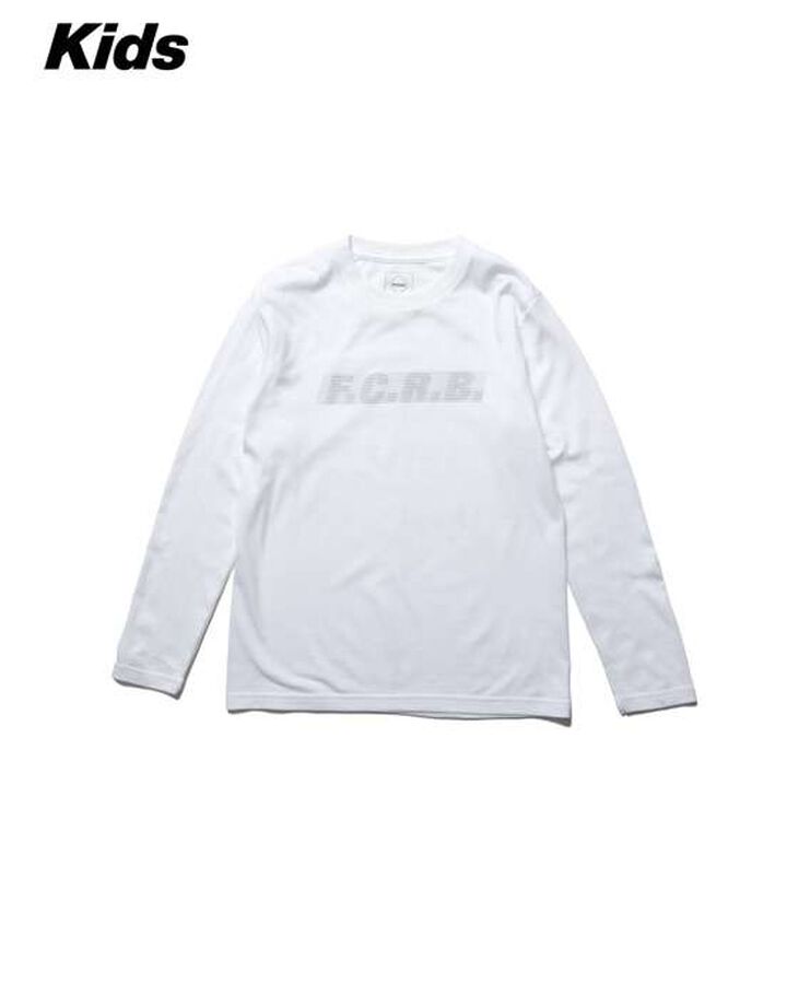 EFFECT LINE LOGO L/S TEE,WHITE, medium