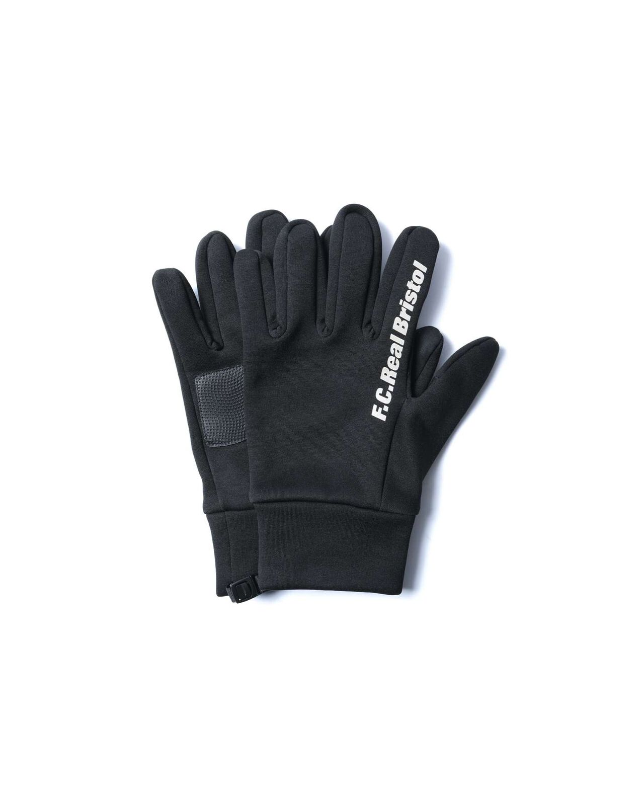 STRETCH FLEECE TOUCH GLOVES,BLACK, large image number 0