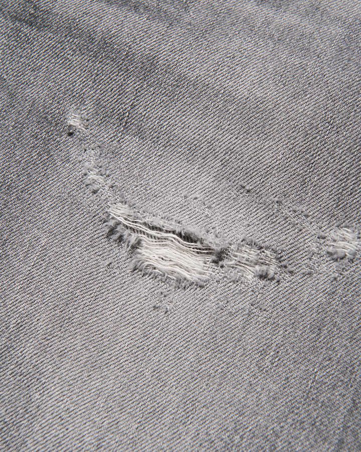 DAMAGED REGULAR-FIT JEANS,BLACK, medium image number 3