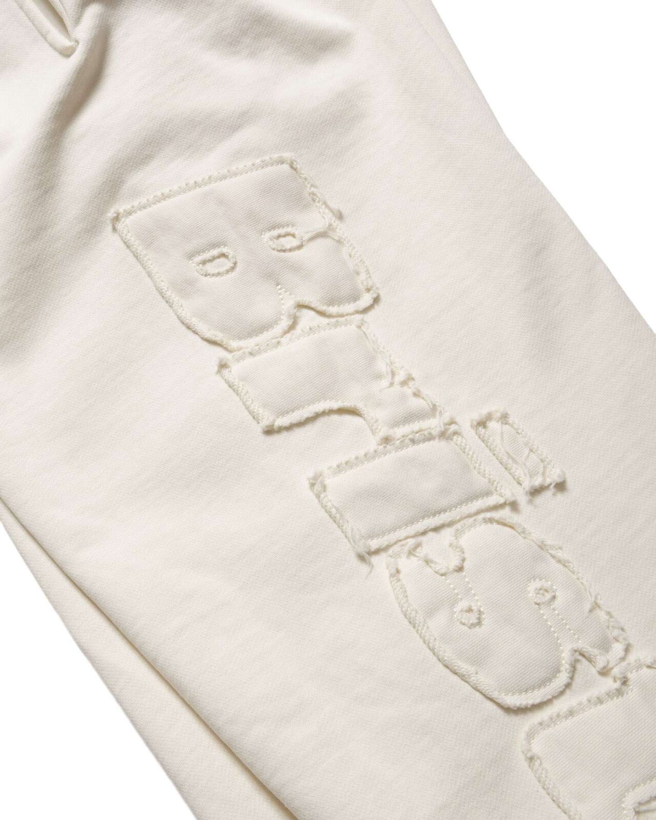 CUT-OFF LOGO SWEAT PANTS,OFF WHITE, large image number 3