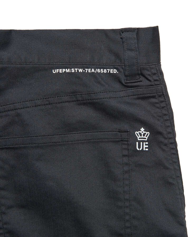 STRETCH TWILL SLIM CROPPED PANTS,BLACK, medium image number 2
