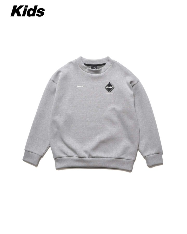 TECH SWEAT CREWNECK TOP,GRAY, medium