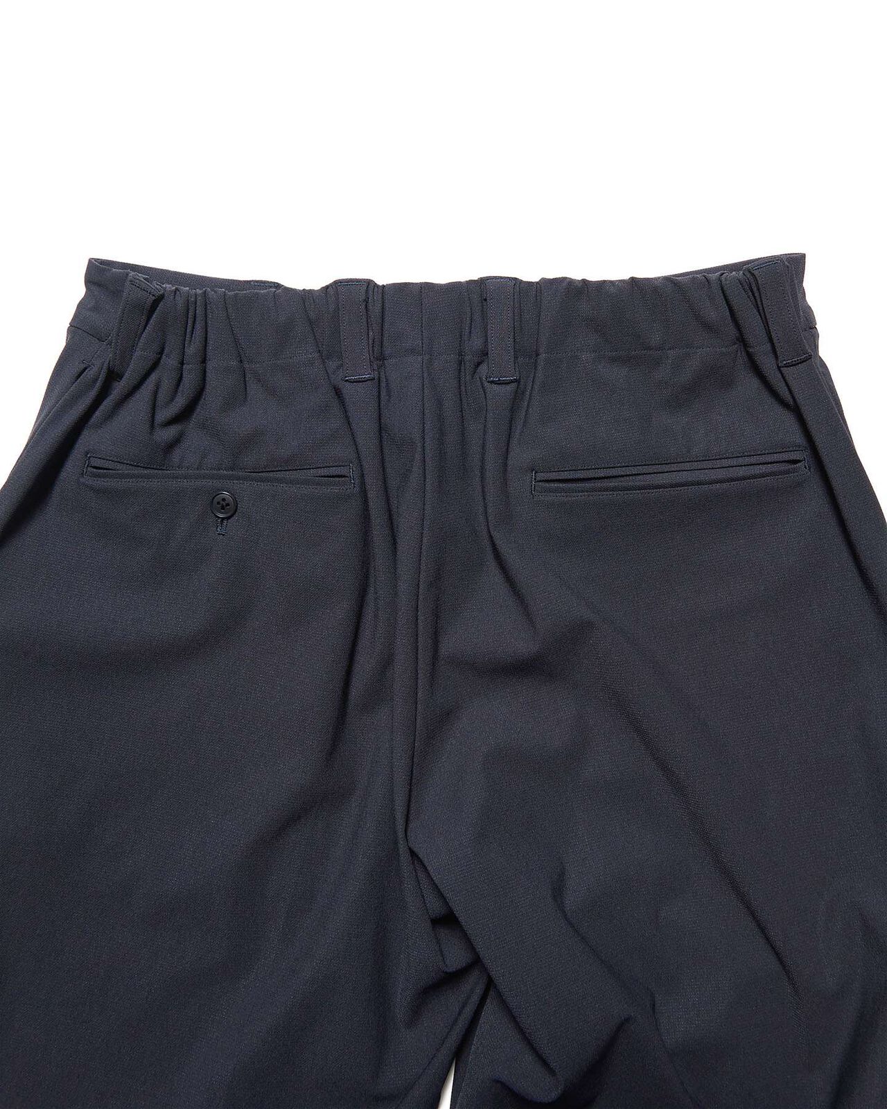 4-WAY STRETCH SLIM-FIT SHIRRING SLACKS,NAVY, large image number 4