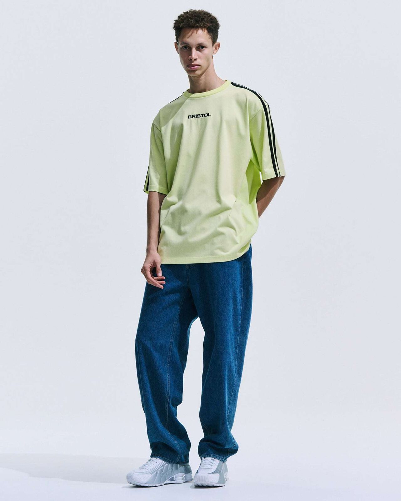 LINE TEAM S/S BAGGY TEE,BLUE, large image number 5