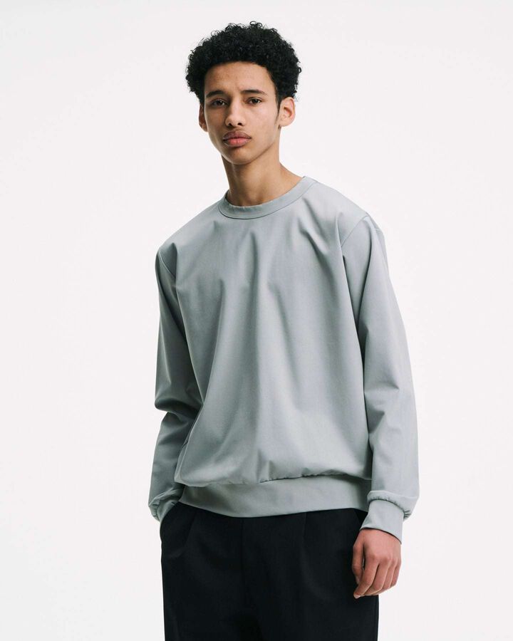 TAUT PONTE CREWNECK TOP,SAGE, medium image number 3