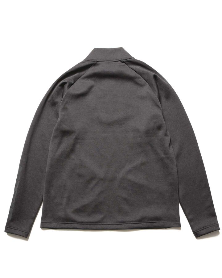 QUARTER KNIT ESSENTIAL HALF-ZIP TOP,CHARCOAL GRAY, medium image number 1
