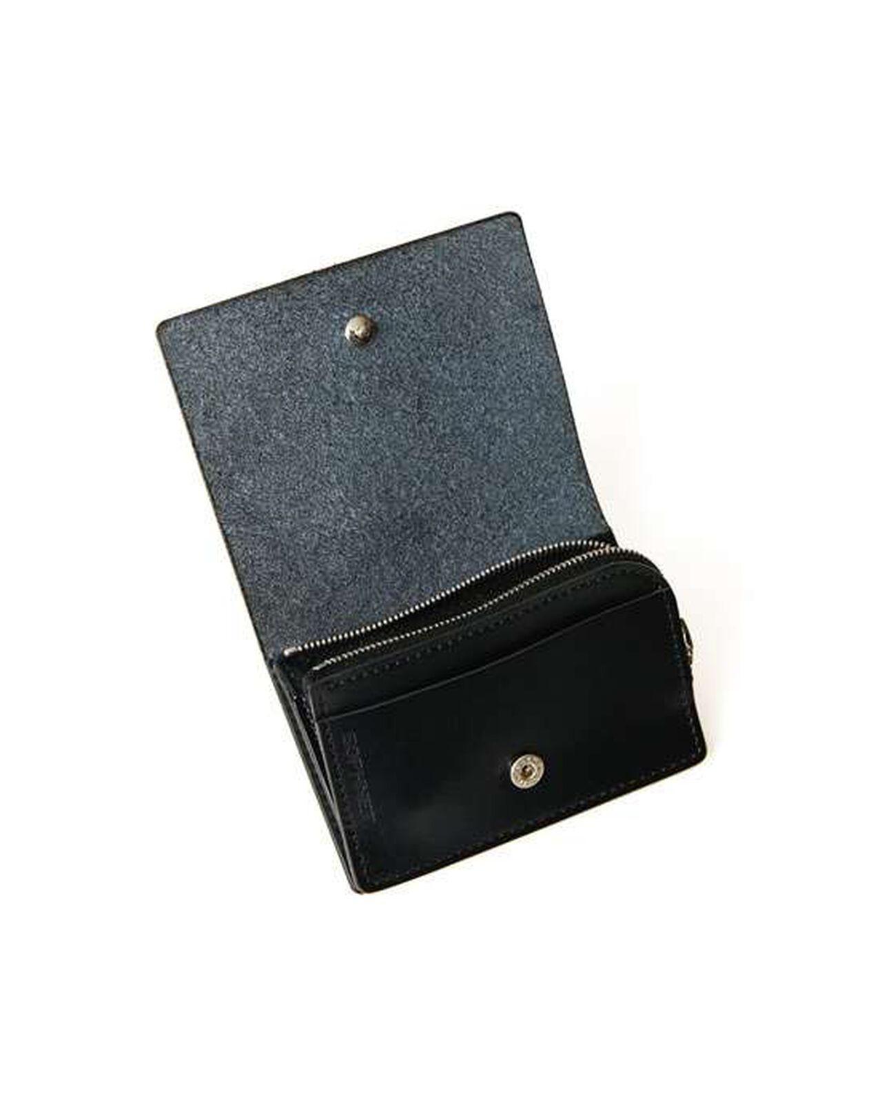 LEATHER SMALL WALLET,BLACK, large image number 1