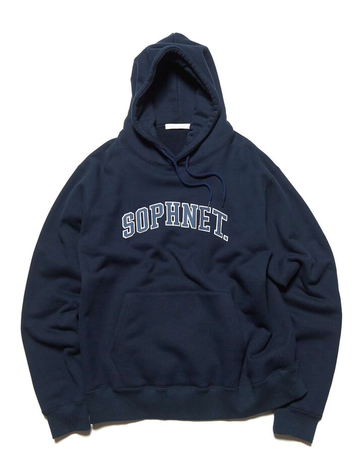 COLLEGE LOGO SWEAT HOODIE,NAVY, medium image number 0