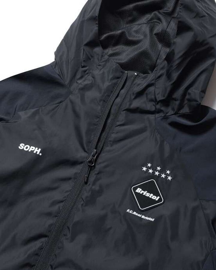 STREAM LINE HYBRID HOODIE JACKET,BLACK, medium image number 2