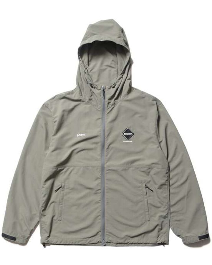 SUPPLEX NYLON HOODED BLOUSON,KHAKI, medium