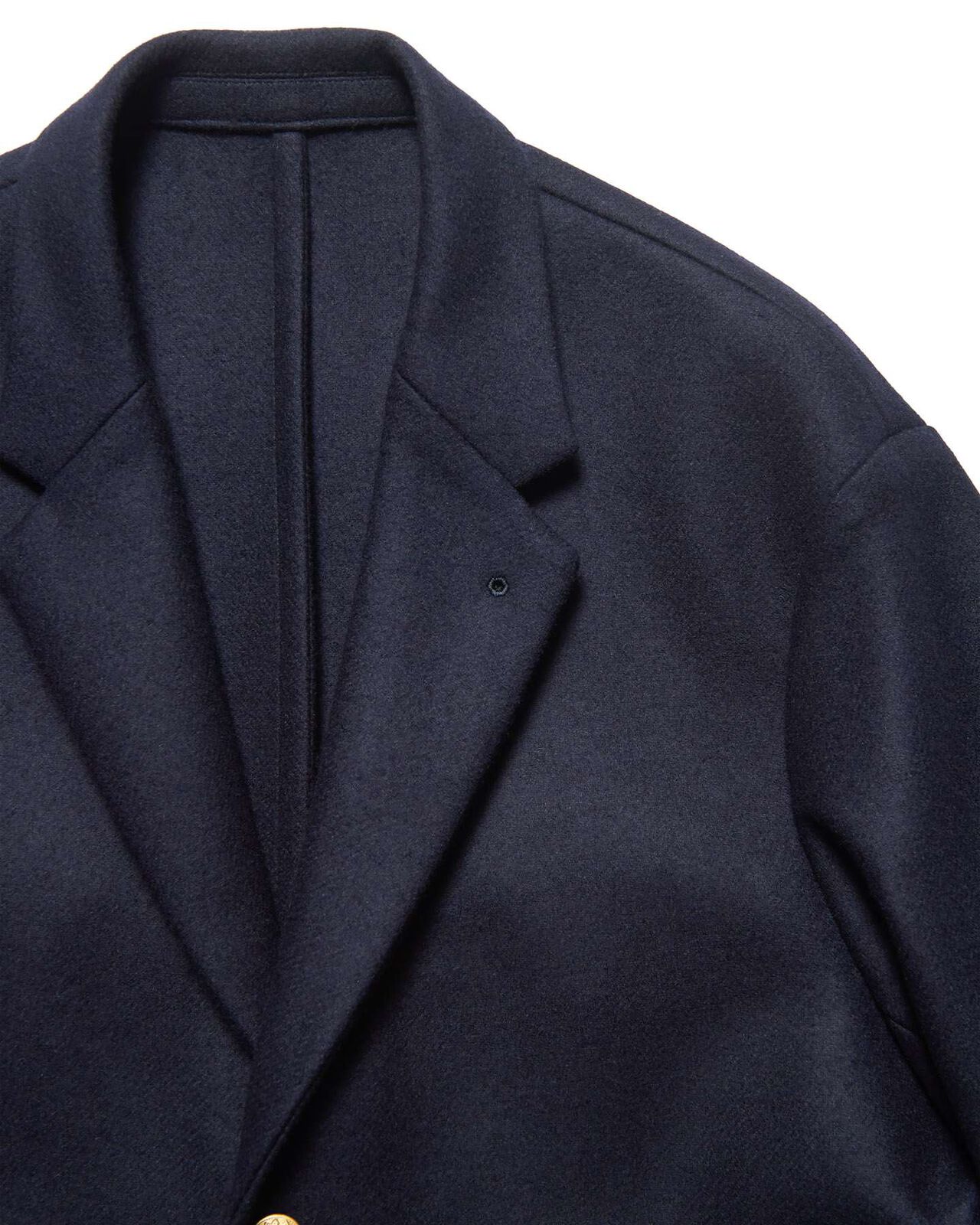 WOOL MELTON RELAX-FIT BLAZER,NAVY, large image number 2