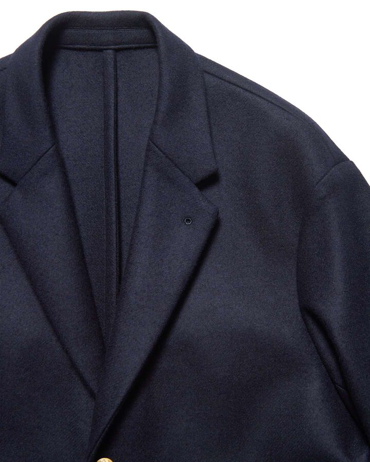 WOOL MELTON RELAX-FIT BLAZER,NAVY, medium image number 2