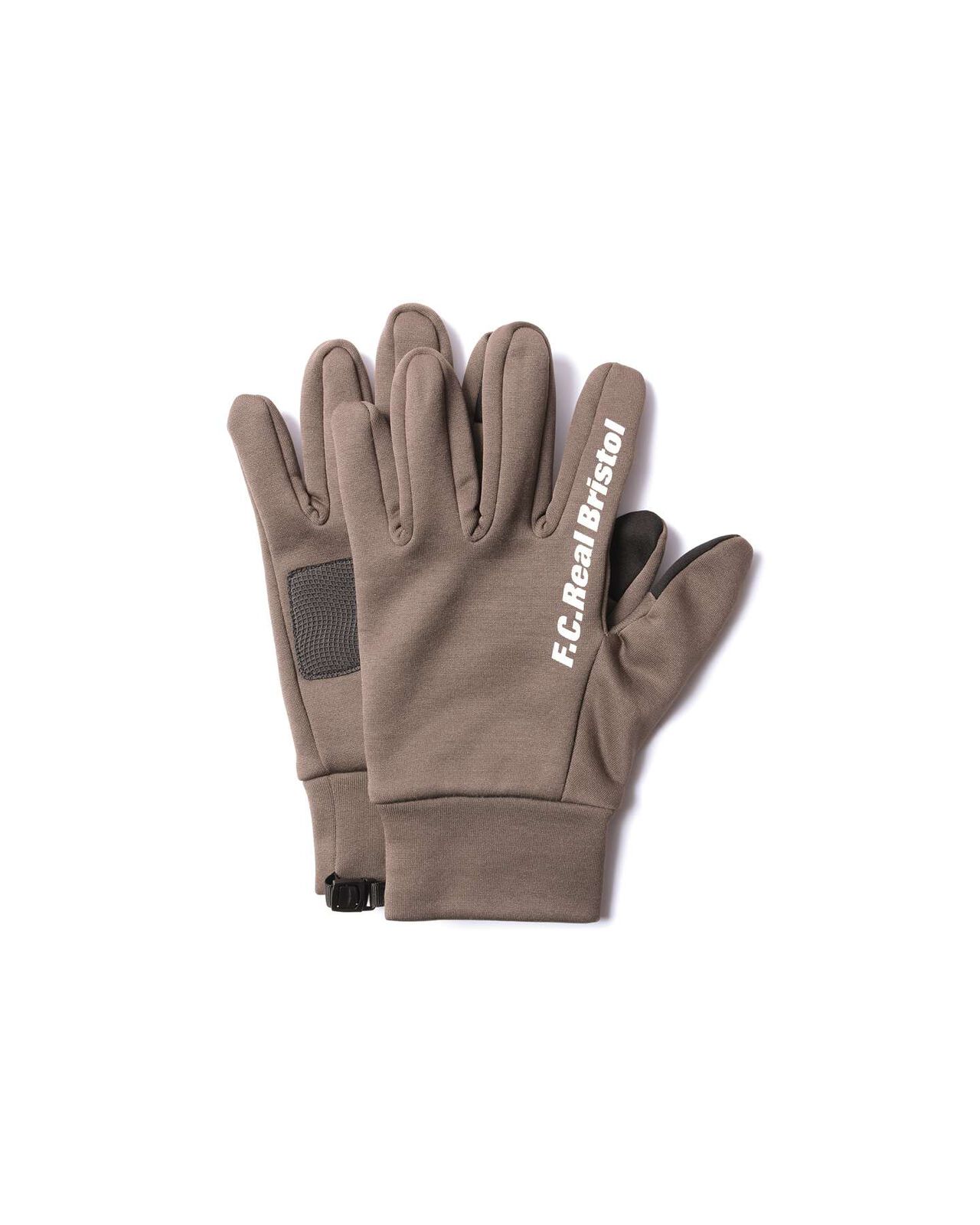 STRETCH FLEECE TOUCH GLOVES,MOCHA, large image number 0