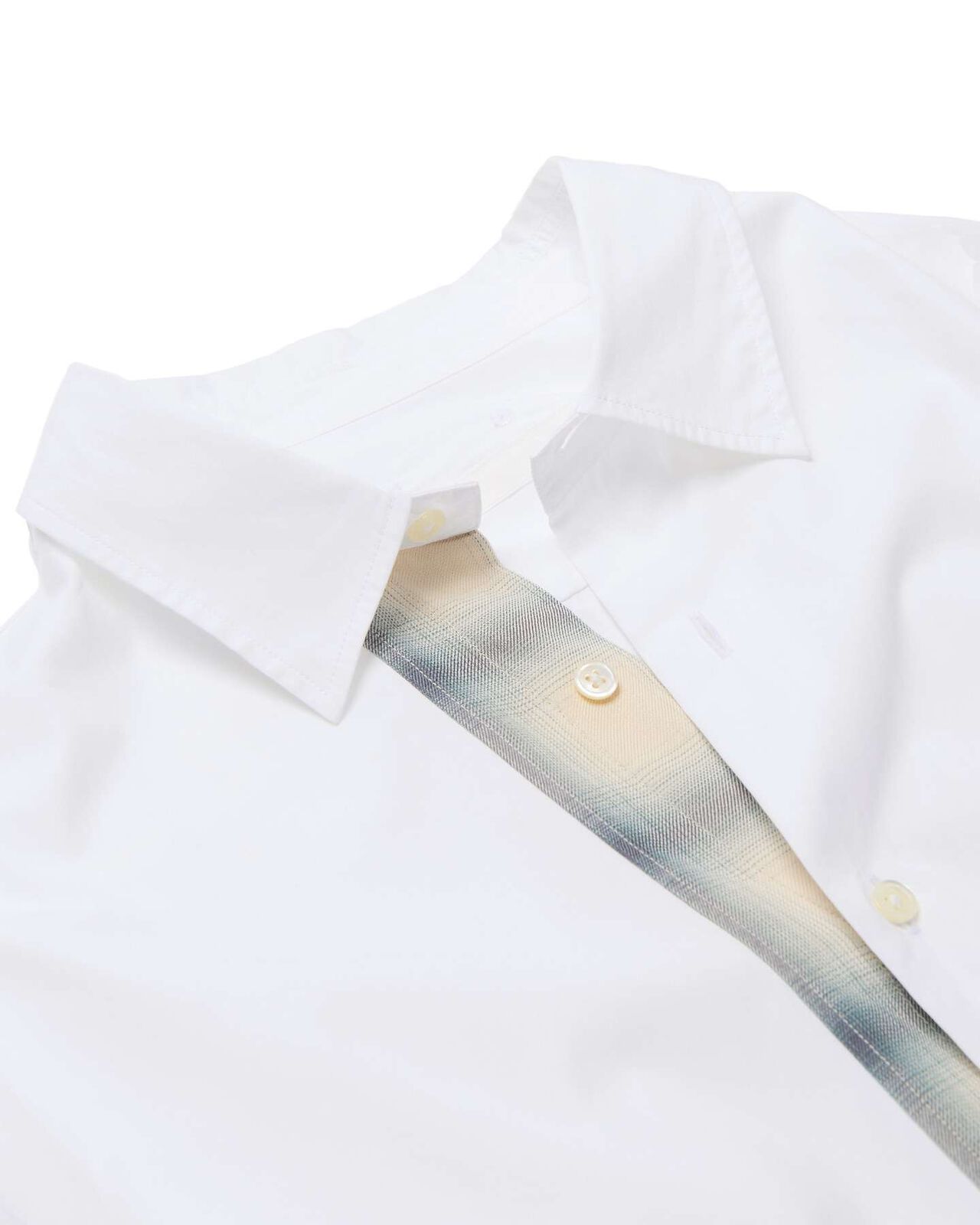 SUVIN GIZA SWITCHING RELAX-FIT SHIRT,WHITE, large image number 2