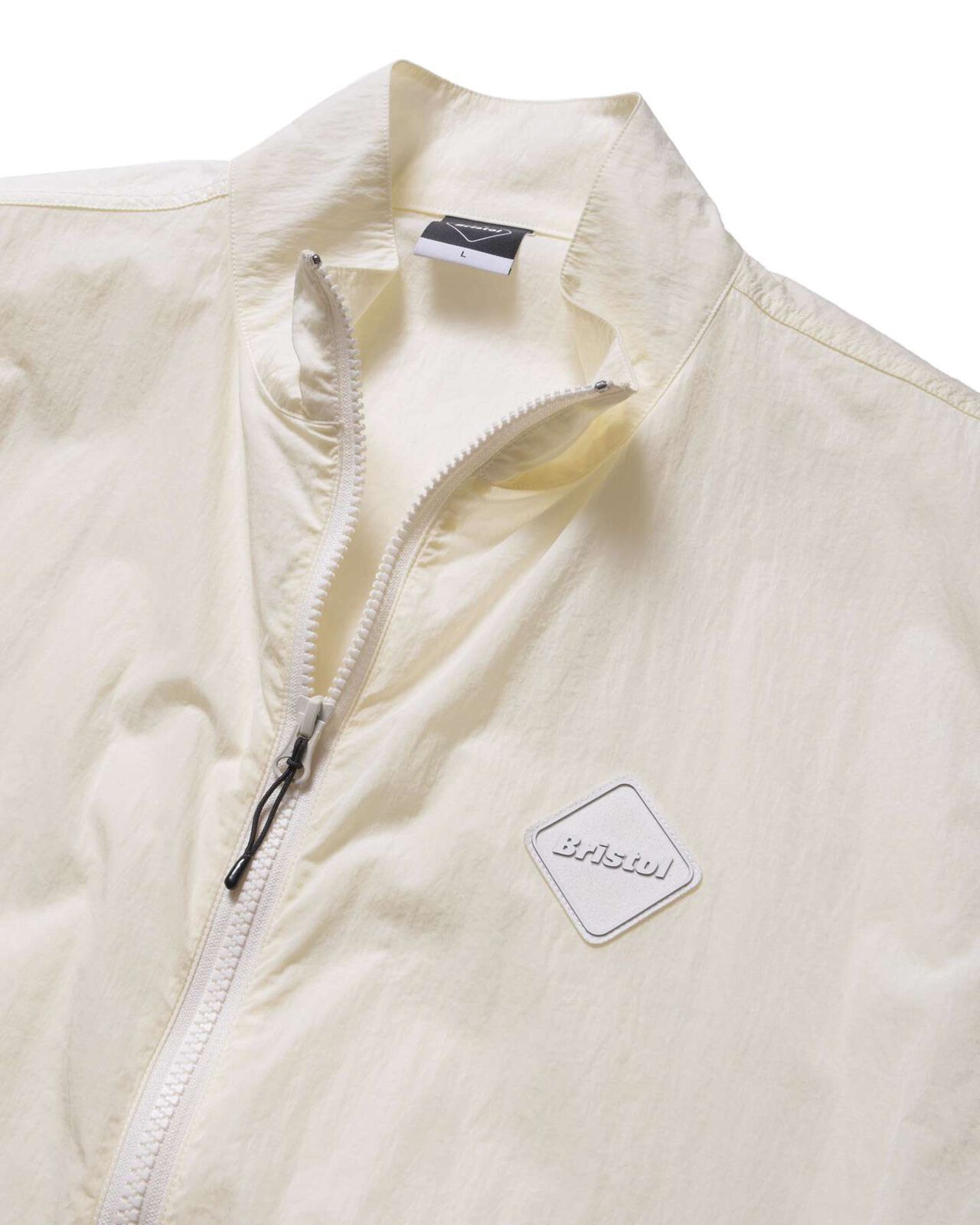 BIG LOGO NYLON STAND COLLAR BLOUSON,OFF WHITE, large image number 2