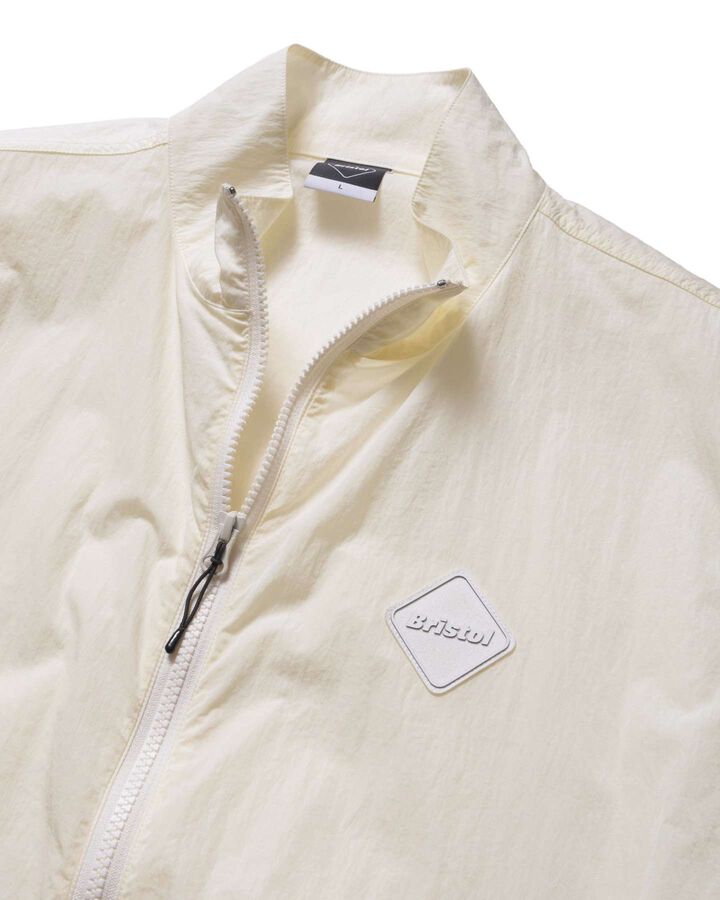 BIG LOGO NYLON STAND COLLAR BLOUSON,OFF WHITE, medium image number 2