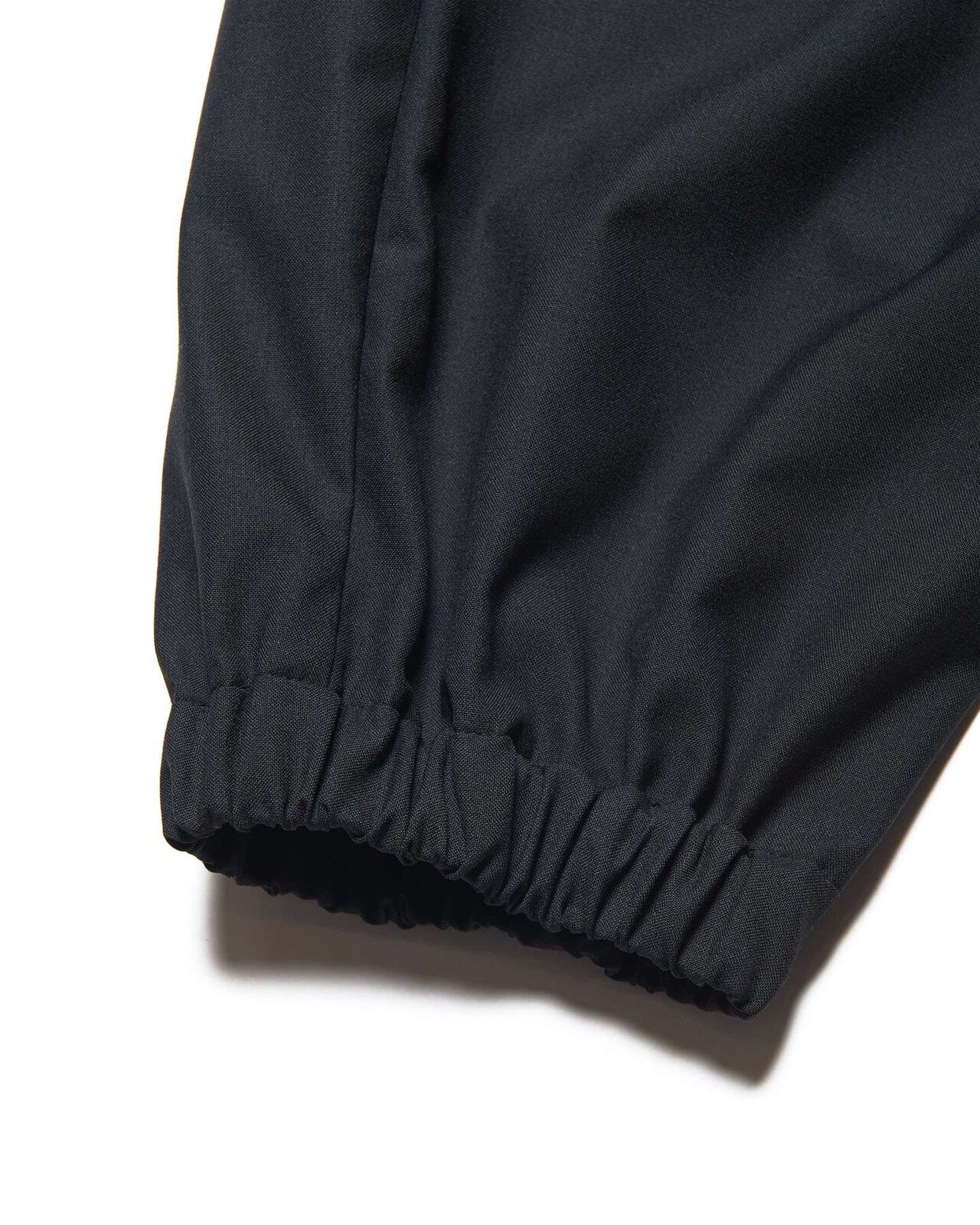 STRETCH WOOL SIDE POCKET JOGGER PANTS,BLACK, large image number 5