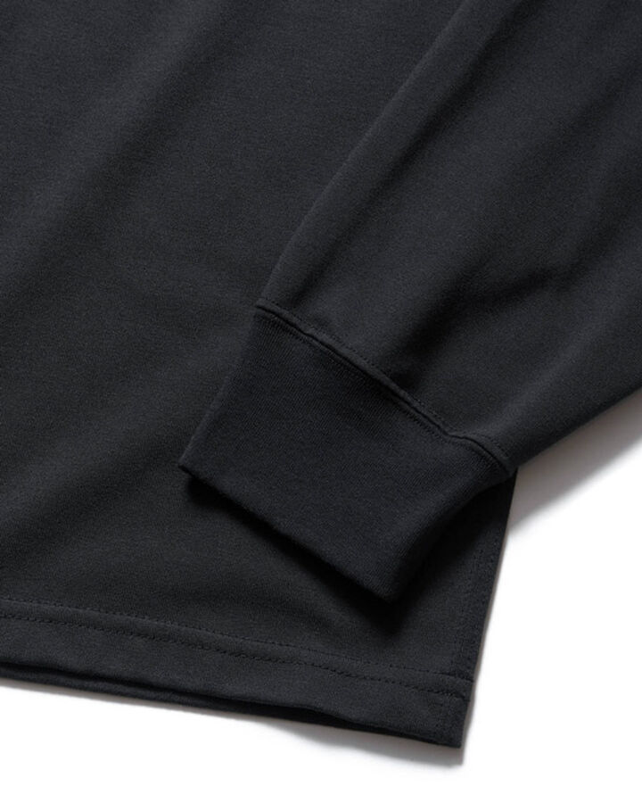 BIG LOGO L/S BAGGY TEE,BLACK, medium image number 4