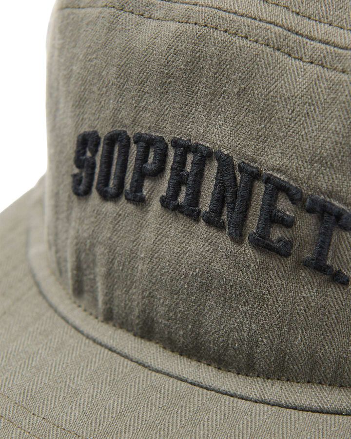 DAMAGED COLLEGE LOGO CAP,KHAKI, medium image number 1