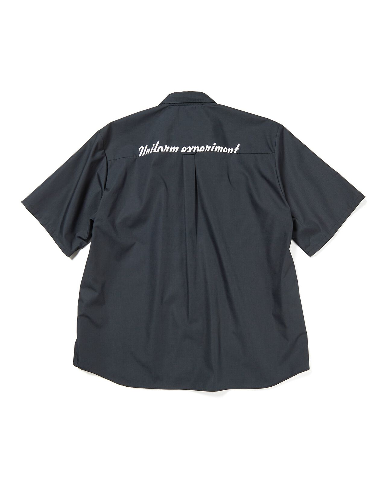 COTTON WEATHER YOKE LOGO PRINT S/S SHIRT,BLACK, large image number 1