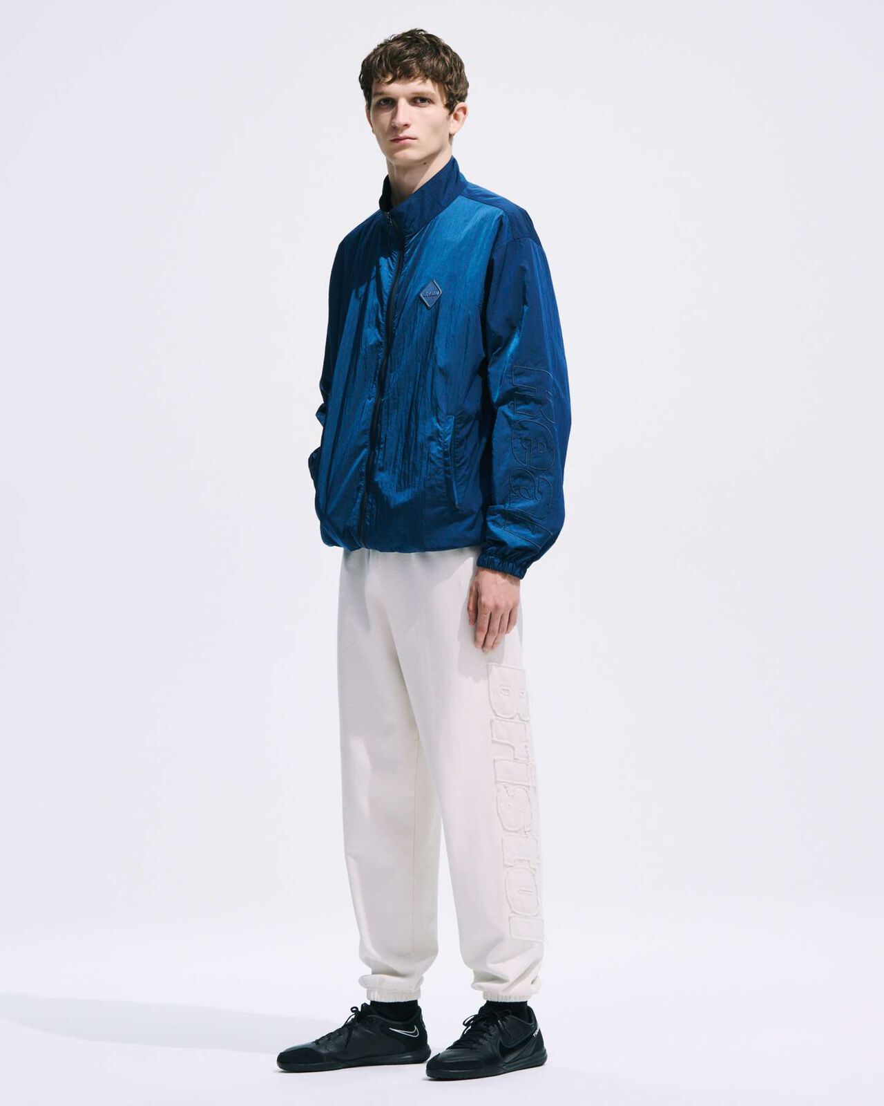 CUT-OFF LOGO SWEAT PANTS,BLACK, large image number 8