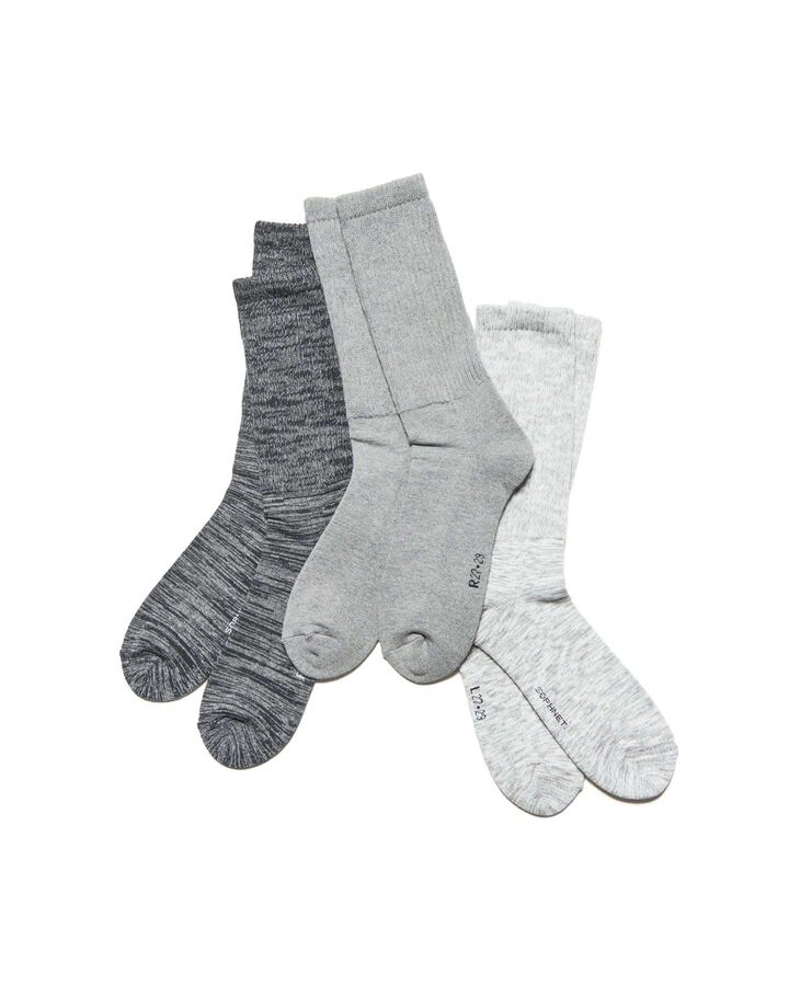 備長炭 RIBBED SOCKS,WHITE, medium image number 2