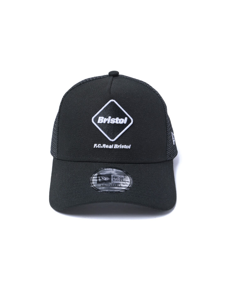 NEW ERA EMBLEM 9FORTY A-FRAME MESH CAP,BLACK, medium image number 1