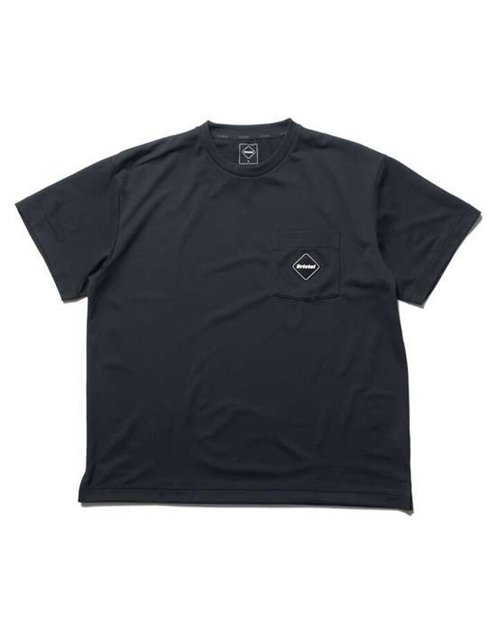 EMBLEM POCKET TEE,BLACK, medium