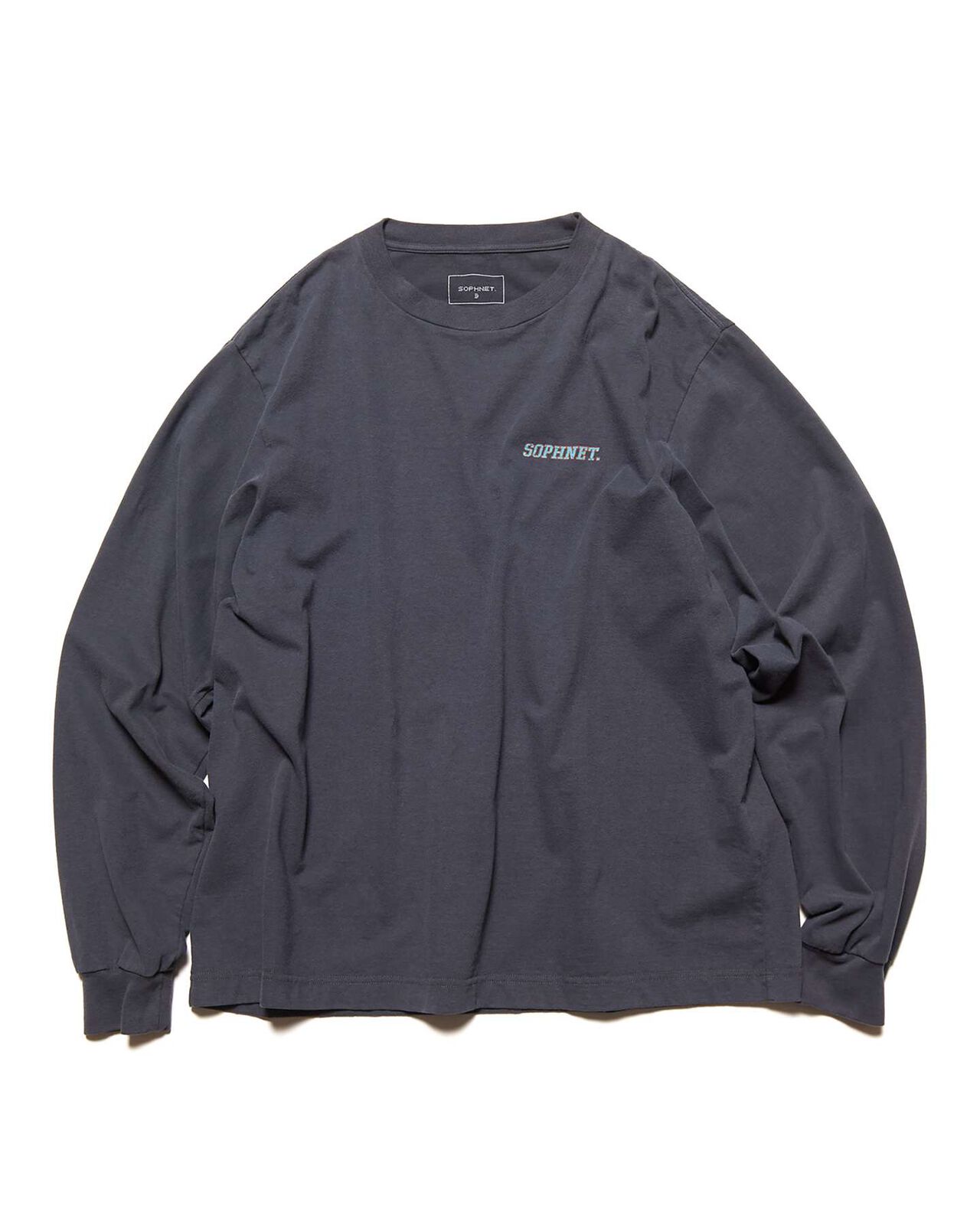 VINTAGE LOGO L/S WIDE TEE,CHARCOAL GRAY, large image number 0