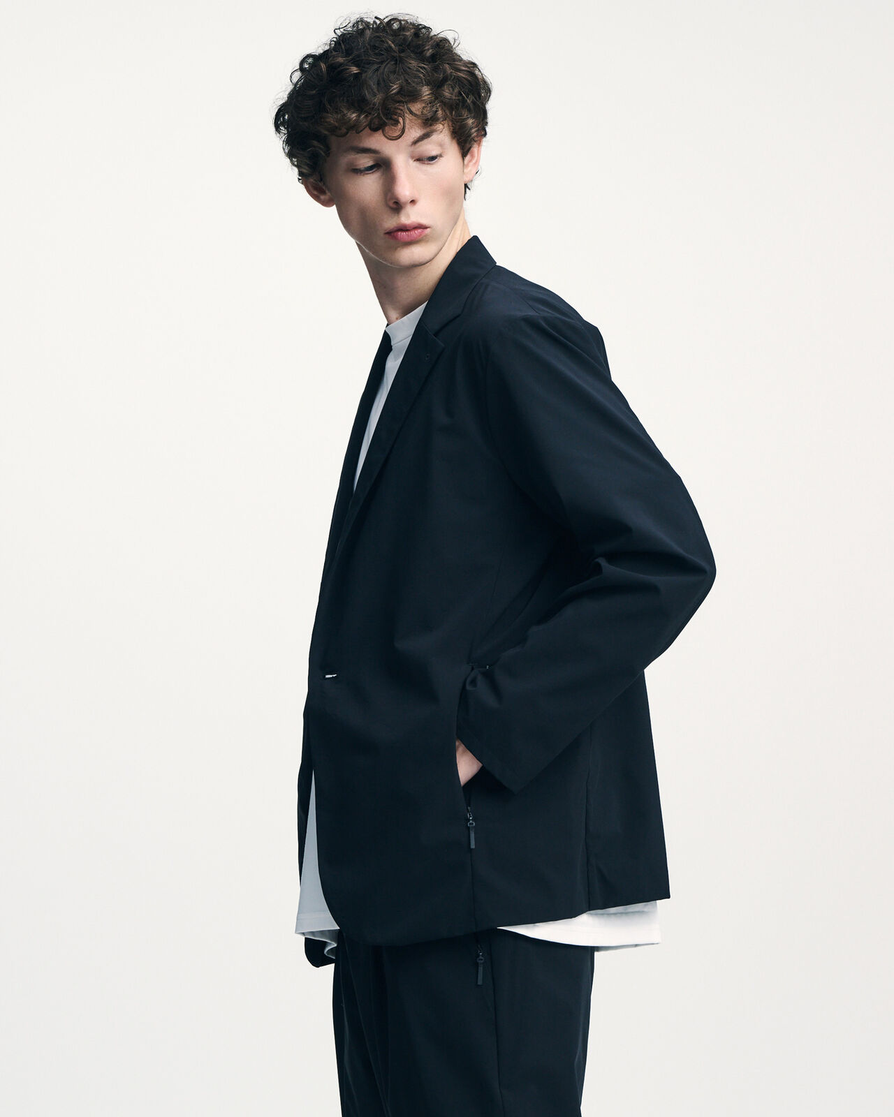 EX. BLEISURE JACKET,BLACK, large image number 7