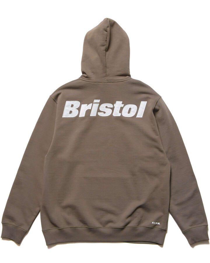 BRISTOL BAGGY SWEAT HOODIE,GREIGE, medium image number 1