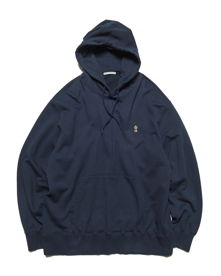 LOOSE SWEAT HOODIE,NAVY, medium