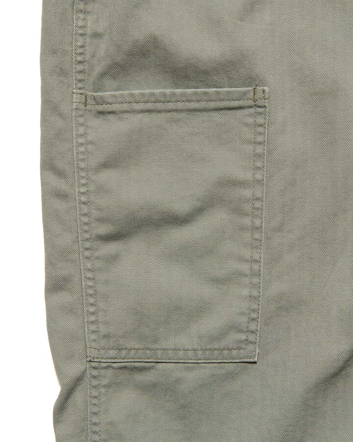 DAMAGED WIDE CROPPED PANTS,KHAKI, medium image number 3