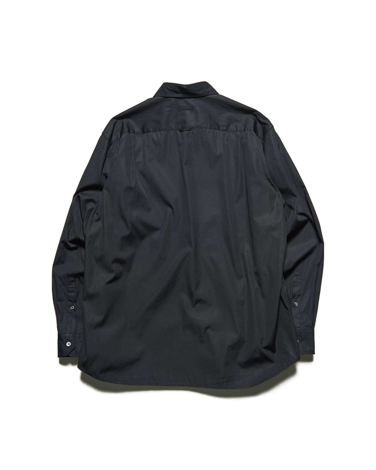 SUVIN GIZA SWITCHING RELAX-FIT SHIRT,BLACK, large image number 1